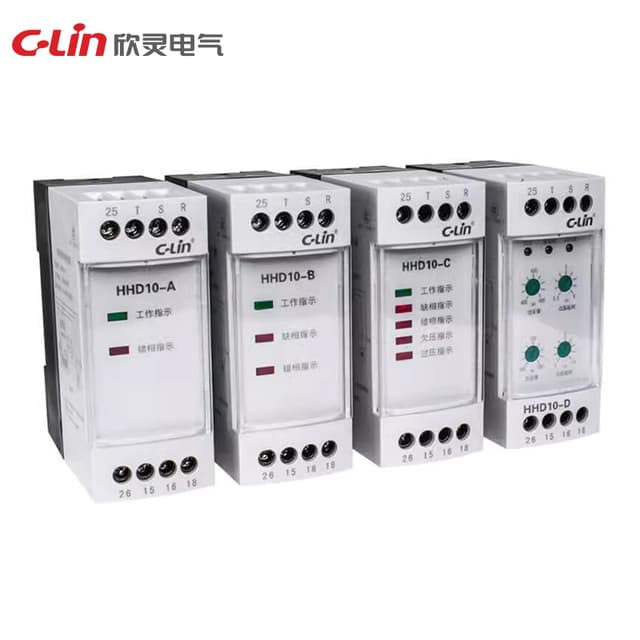 Quá áp/Dưới áp, Mất pha, Điện áp thứ tự pha HHD10 Series